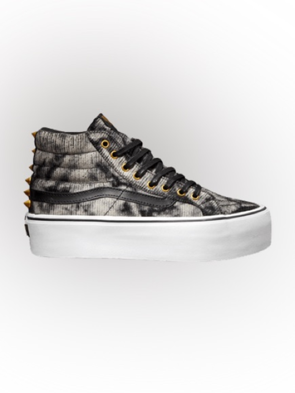 Vans acid wash denim sk8 high top platforms women’s size 8